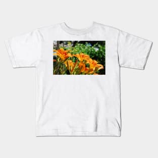 Wild Orange Lilies Kids T-Shirt